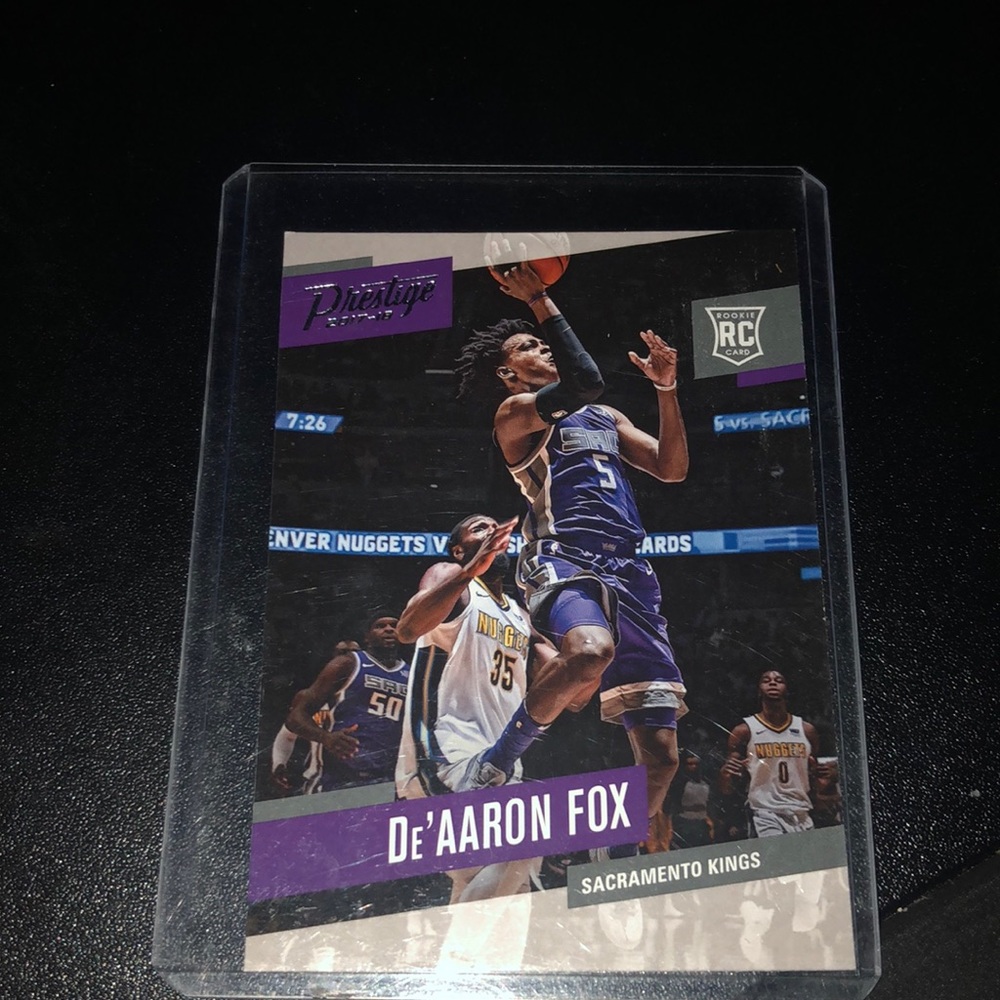 De’aaron Fox Rookie Basketball Card